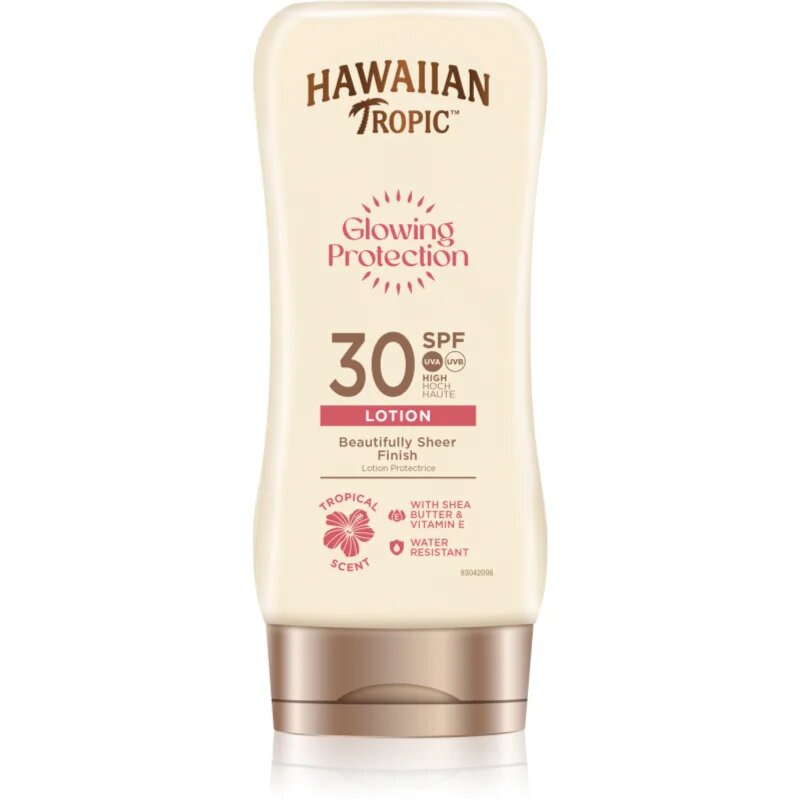 Hawaiian Tropic Glowing Protection Beautifully Sheer Finish losjon za sončenje SPF 30 180 ml