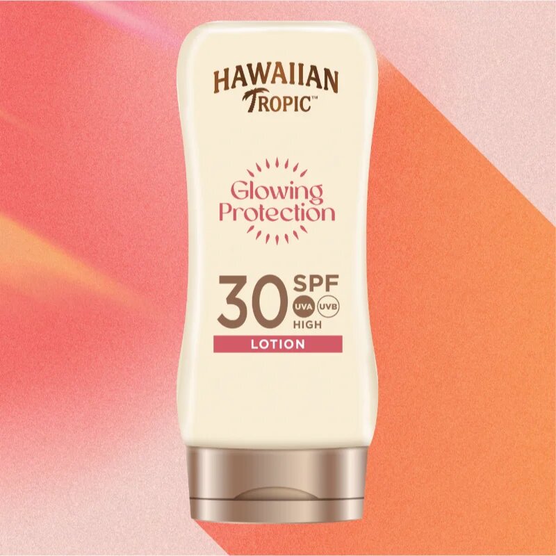 Hawaiian Tropic Glowing Protection Beautifully Sheer Finish losjon za sončenje SPF 30 180 ml
