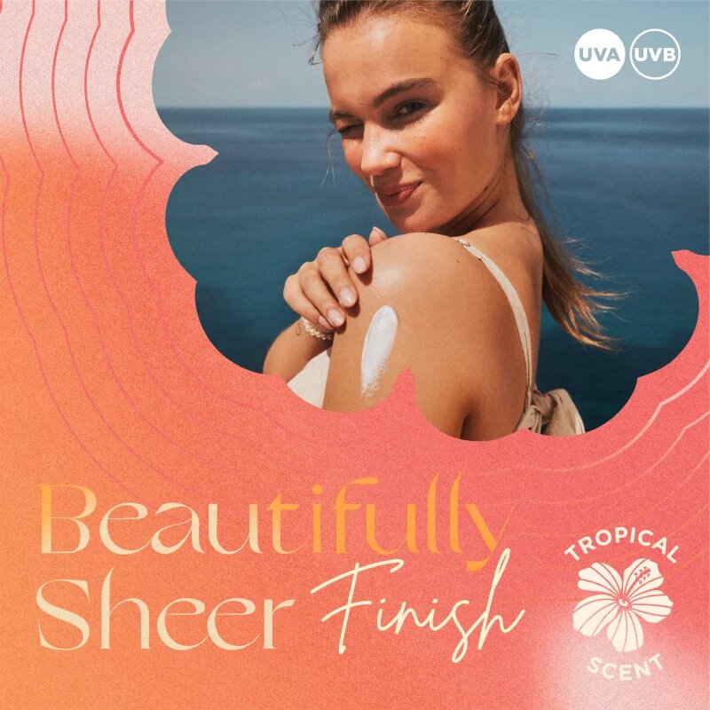Hawaiian Tropic Glowing Protection Beautifully Sheer Finish losjon za sončenje SPF 30 180 ml