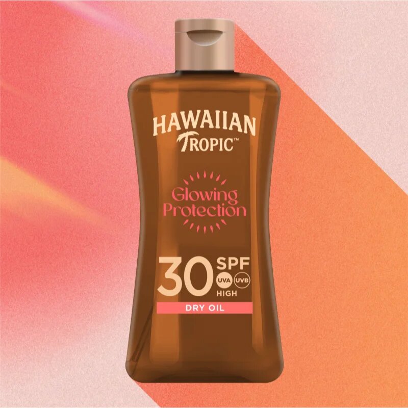 Hawaiian Tropic Glowing Protection Dry Oil suho olje za sončenje SPF 30 100 ml
