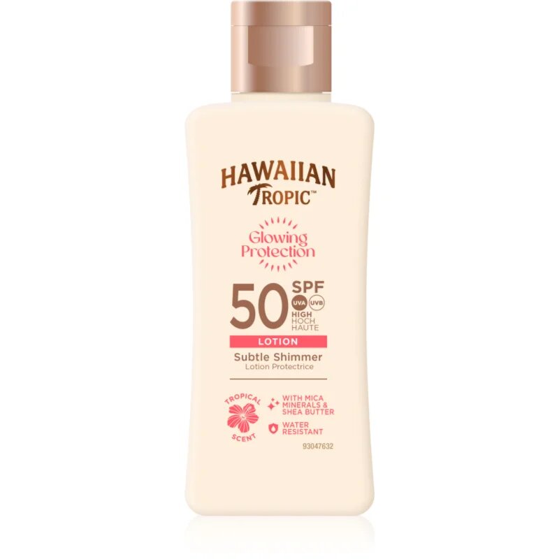 Hawaiian Tropic Glowing Protection Sunscreen Lotion losjon za sončenje SPF 50 75 ml