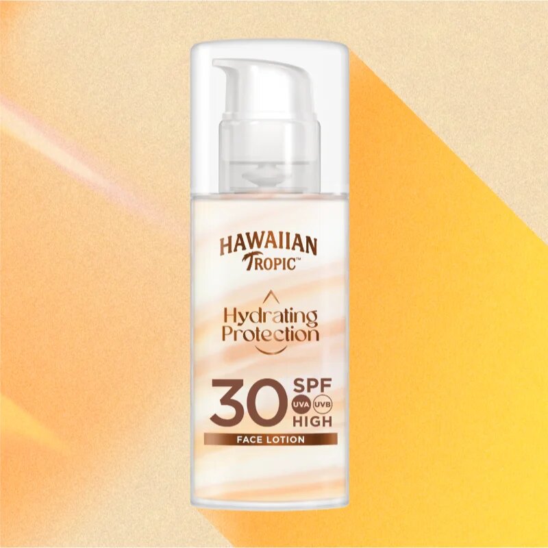 Hawaiian Tropic Hydrating Protection Face Lotion krema za sončenje za obraz SPF 30 50 ml