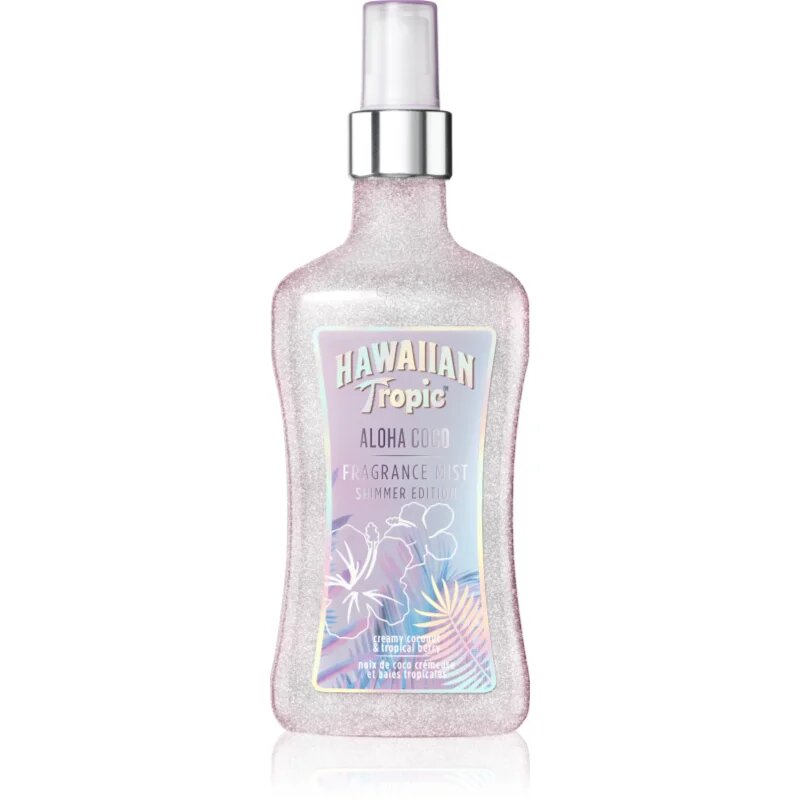 Hawaiian Tropic Perfumes Aloha Coco Shimmer pršilo za telo z bleščicami za ženske 250 ml