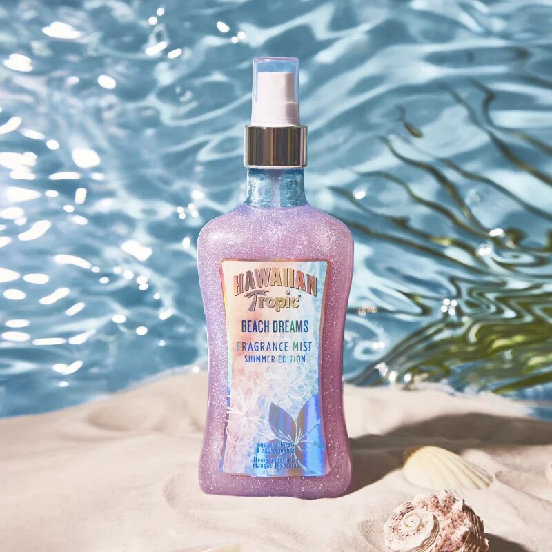 Hawaiian Tropic Perfumes Beach Dreams Shimmer pršilo za telo z bleščicami za ženske 250 ml
