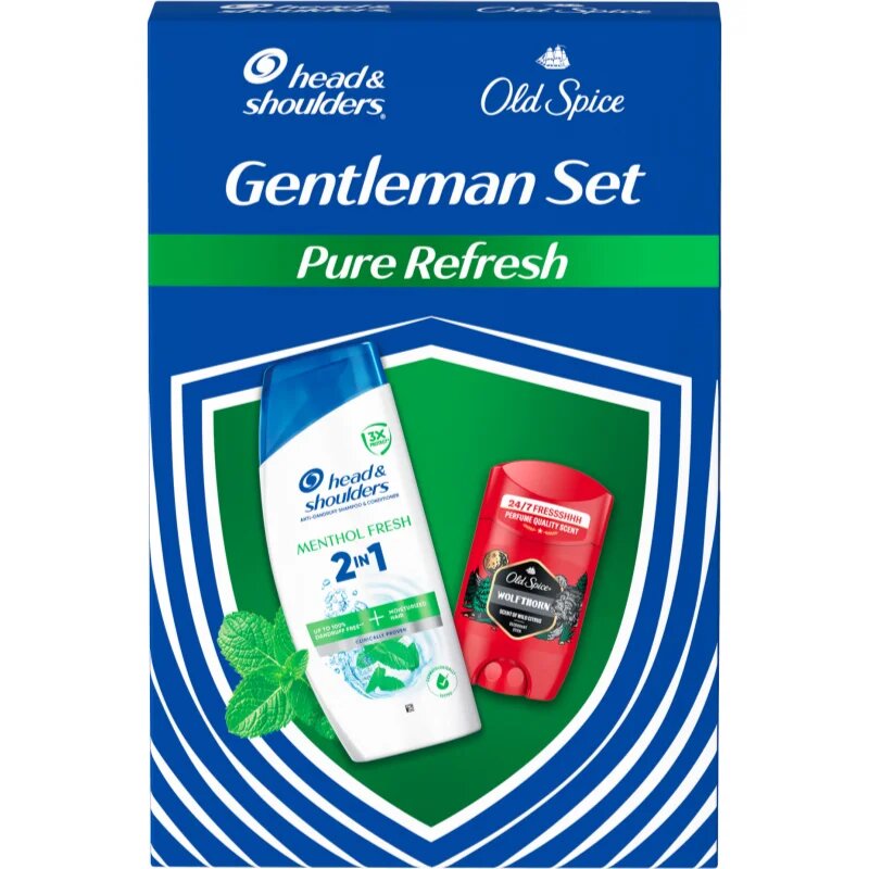 Head & Shoulders Gentleman Set Pure Refresh darilni set za telo in lase