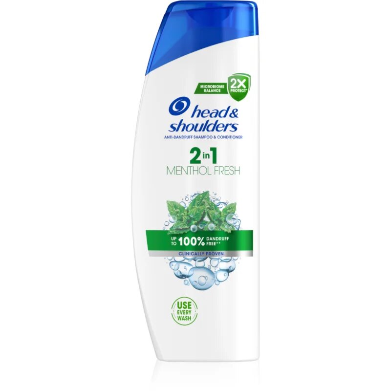 Head & Shoulders Menthol Fresh 2in1 šampon in balzam 2 v1 proti prhljaju 625 ml