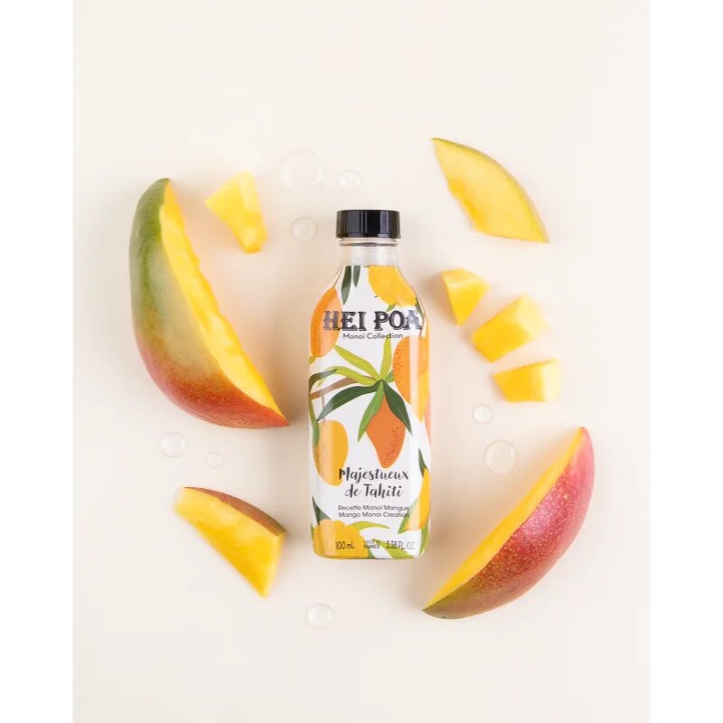 Hei Poa Pure Tahiti Monoï Oil Mango Scent večnamensko olje za telo in lase 100 ml