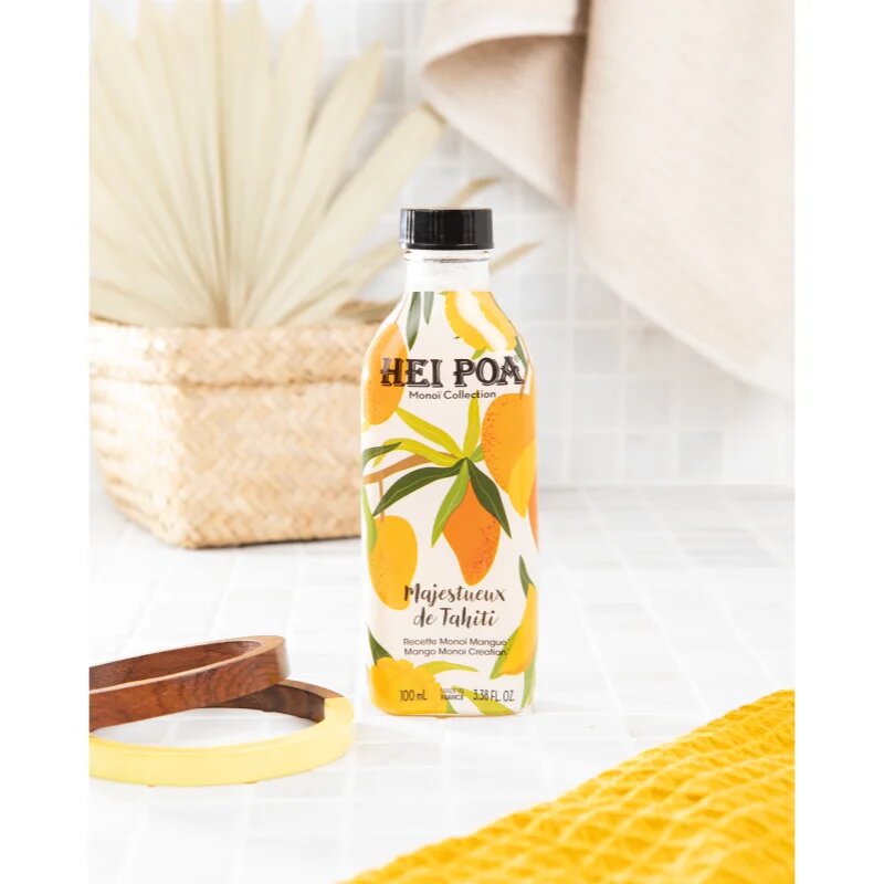 Hei Poa Pure Tahiti Monoï Oil Mango Scent večnamensko olje za telo in lase 100 ml