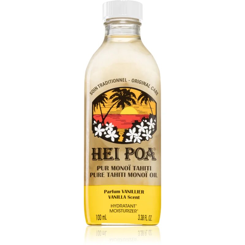Hei Poa Pure Tahiti Monoï Oil Vanilla večnamensko olje za telo in lase 100 ml