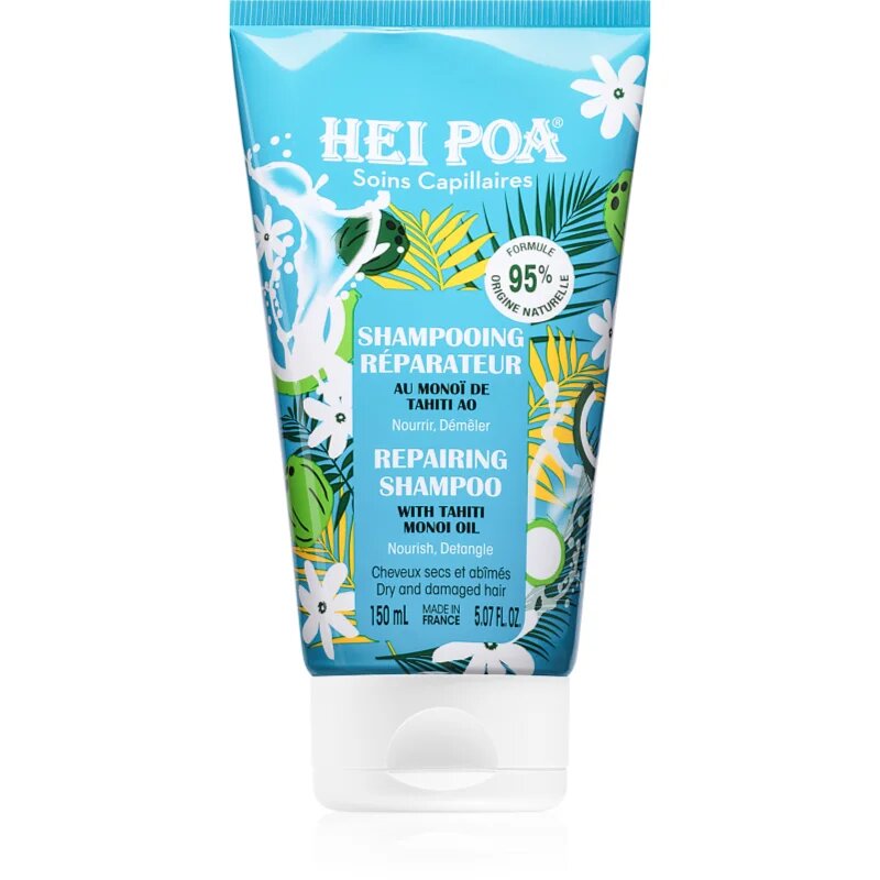 Hei Poa Tahiti Monoi Oil Tiara šampon za suhe in poškodovane lase 150 ml