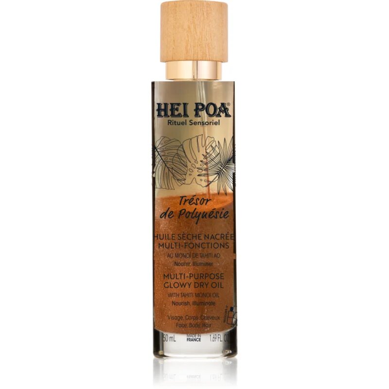 Hei Poa Treasure of Polynesia večnamensko suho olje za obraz telo in lase 50 ml