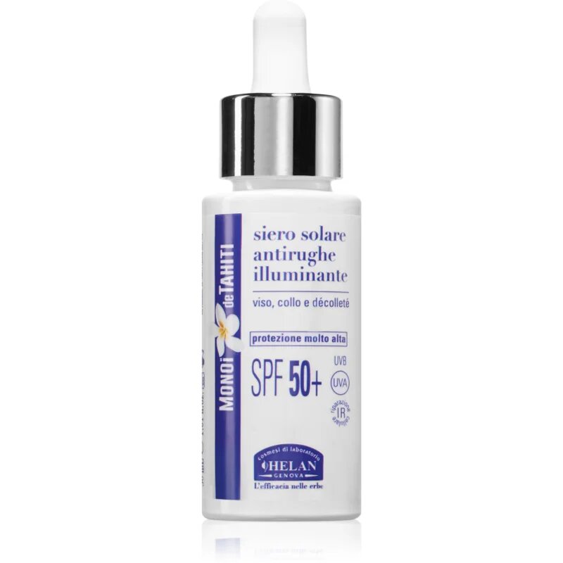 Helan MONOÏ de TAHITI Sun Serum serum za osvetljevanje proti gubam SPF 50+ 30 ml