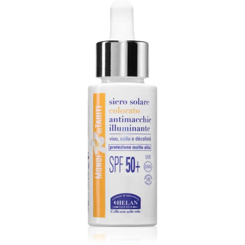 Helan MONOÏ de TAHITI Tinted Sun Serum posvetlitveni tonirani fluid SPF 50+ 30 ml