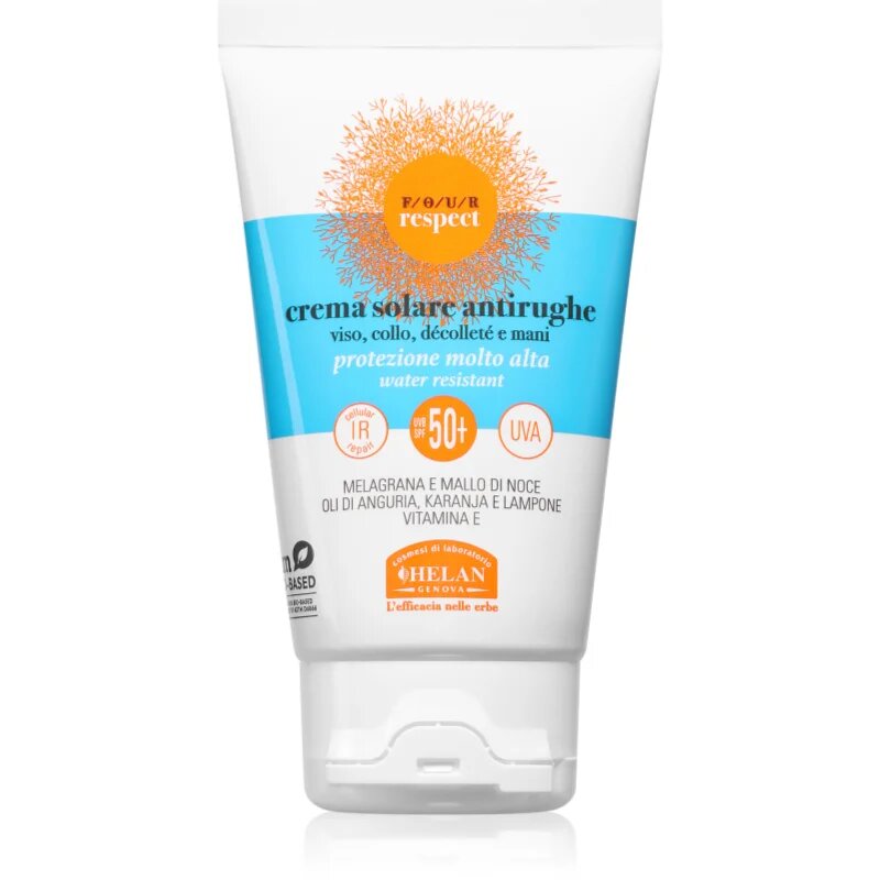 Helan VOGLIA DI SOLE FOUR RESPECT Sun Cream SPF50+ krema proti gubam za sončenje SPF 50+ 50 ml