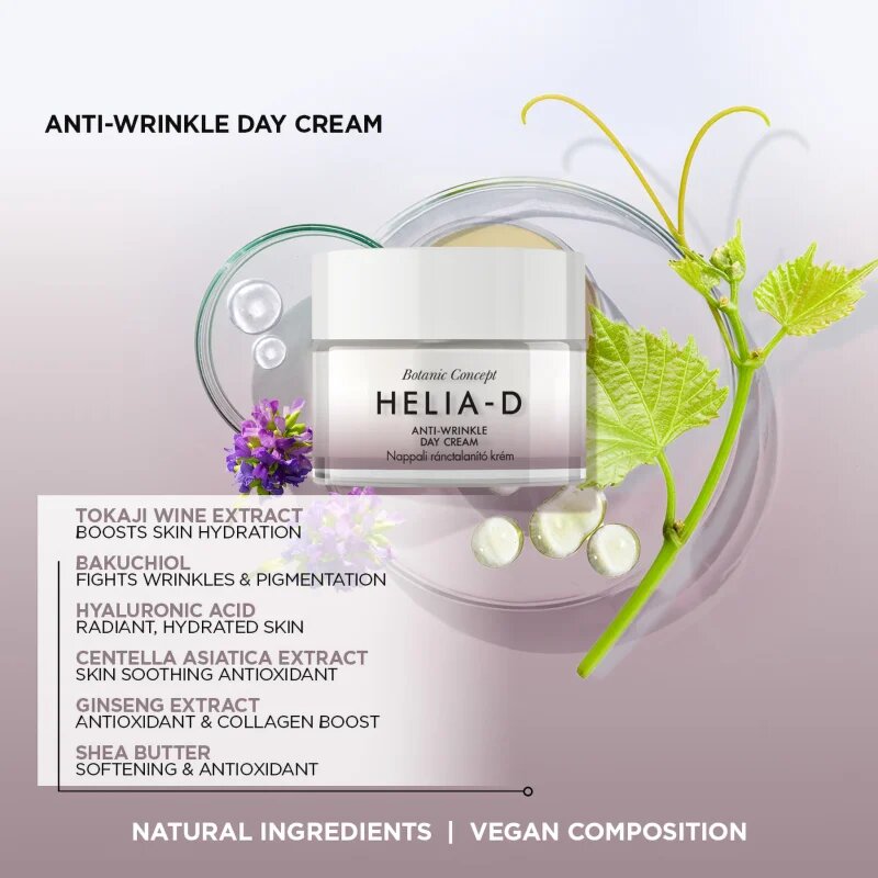 Helia-D Botanic Concept dnevna krema proti gubam 50 ml