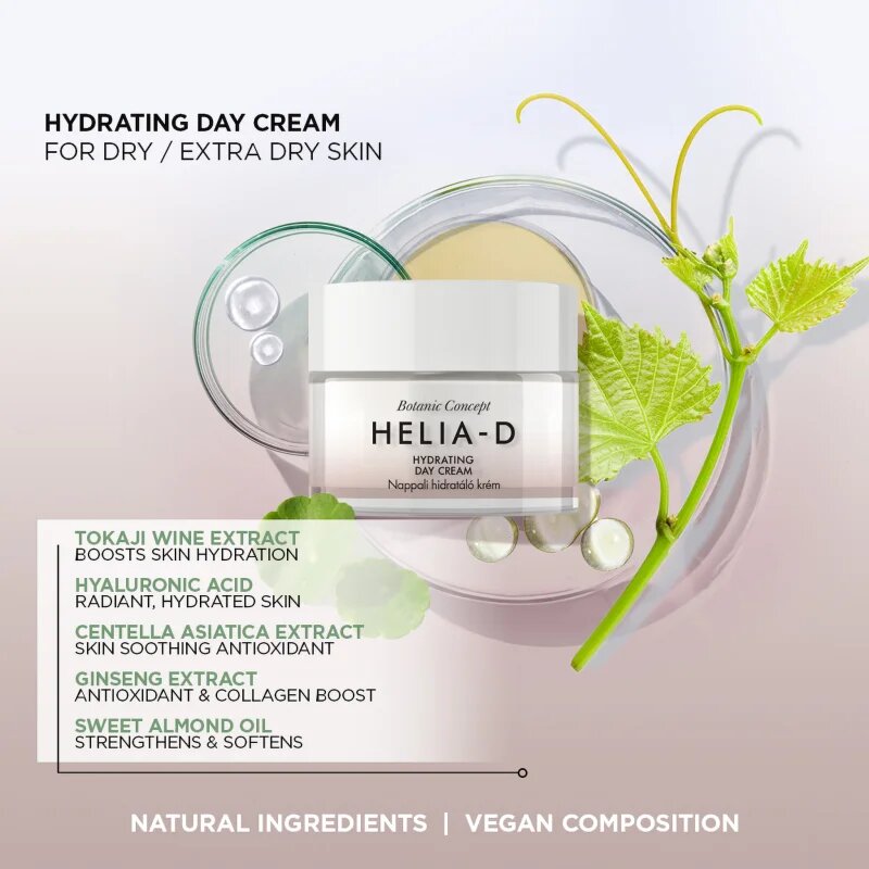 Helia-D Botanic Concept vlažilna krema za zelo suho kožo 50 ml