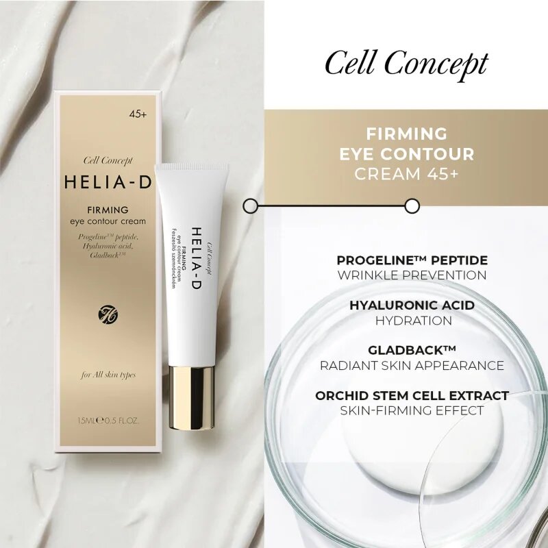 Helia-D Cell Concept krema za učvrstitev kože okoli oči 45+ 15 ml