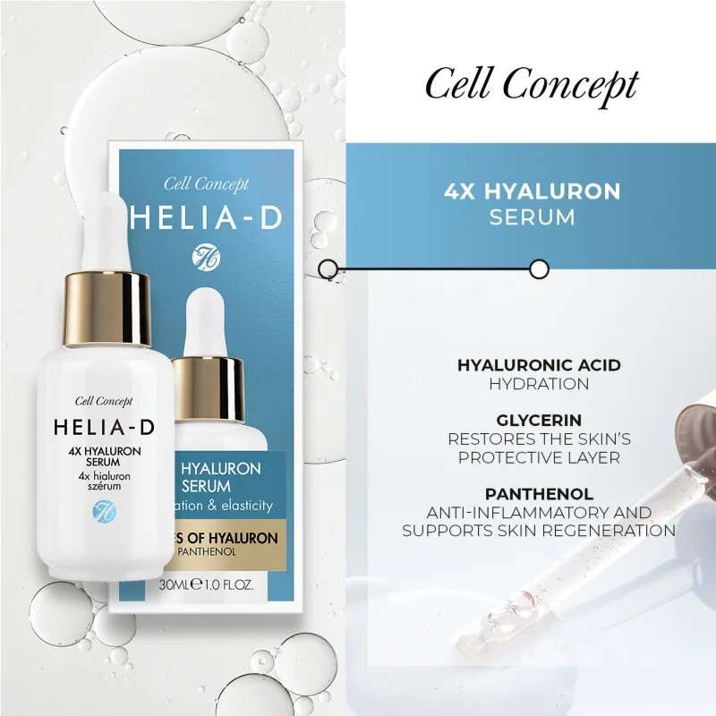 Helia-D Cell Concept lahki serum s hialuronsko kislino 30 ml