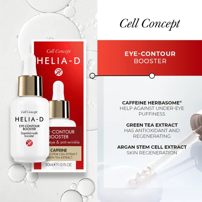 Helia-D Cell Concept serum za predel okoli oči proti oteklinam in gubam 30 ml