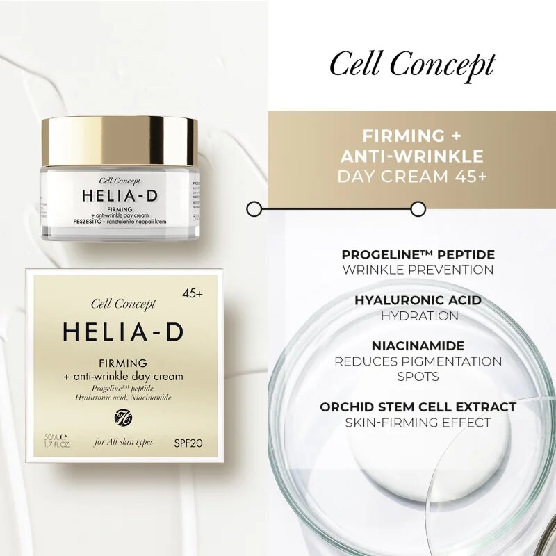 Helia-D Cell Concept učvrstitvena dnevna krema proti gubam 45+ 50 ml