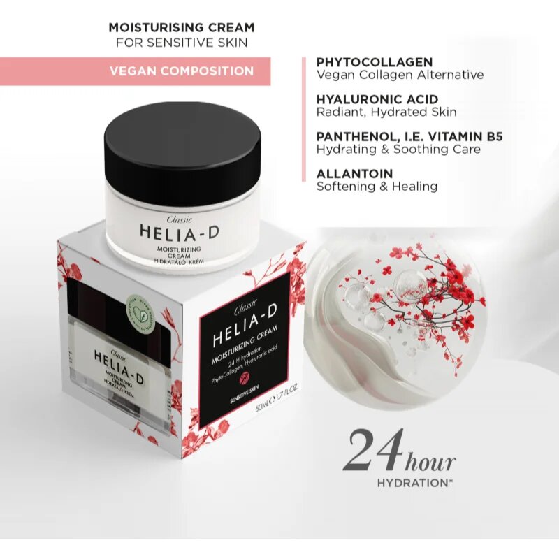 Helia-D Classic vlažilna krema za občutljivo kožo 50 ml