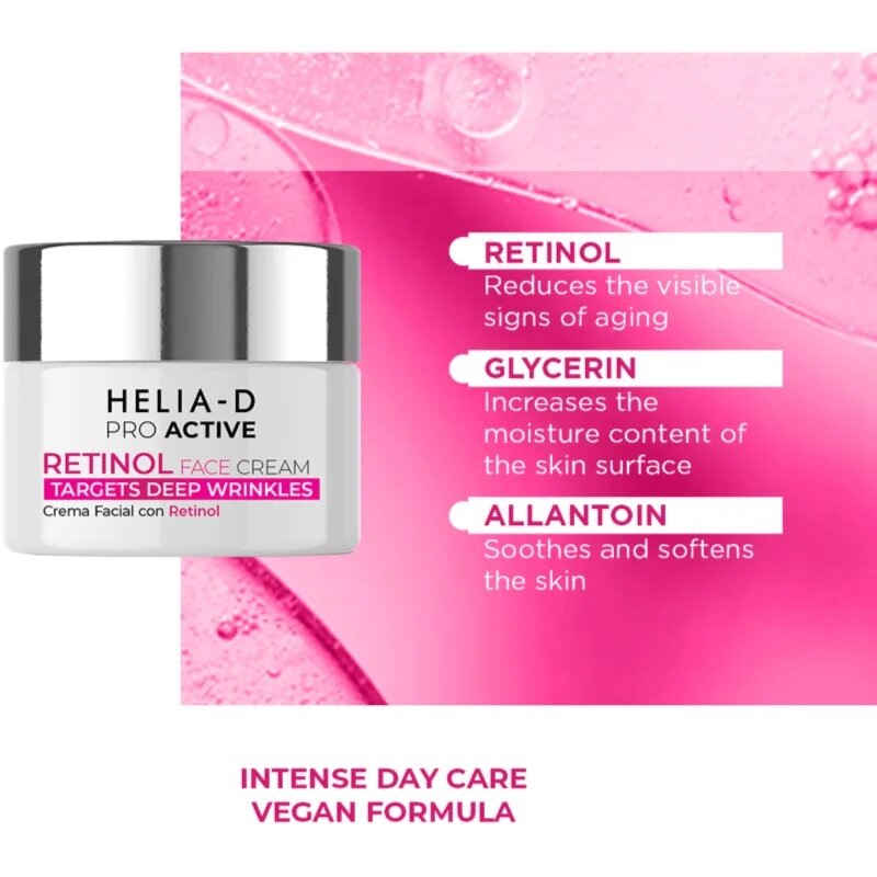 Helia-D Pro Active Retinol krema proti gubam z retinolom 50 ml