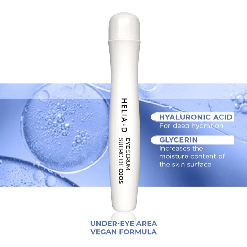 Helia-D Pro Active serum za oči s hialuronsko kislino 15 ml