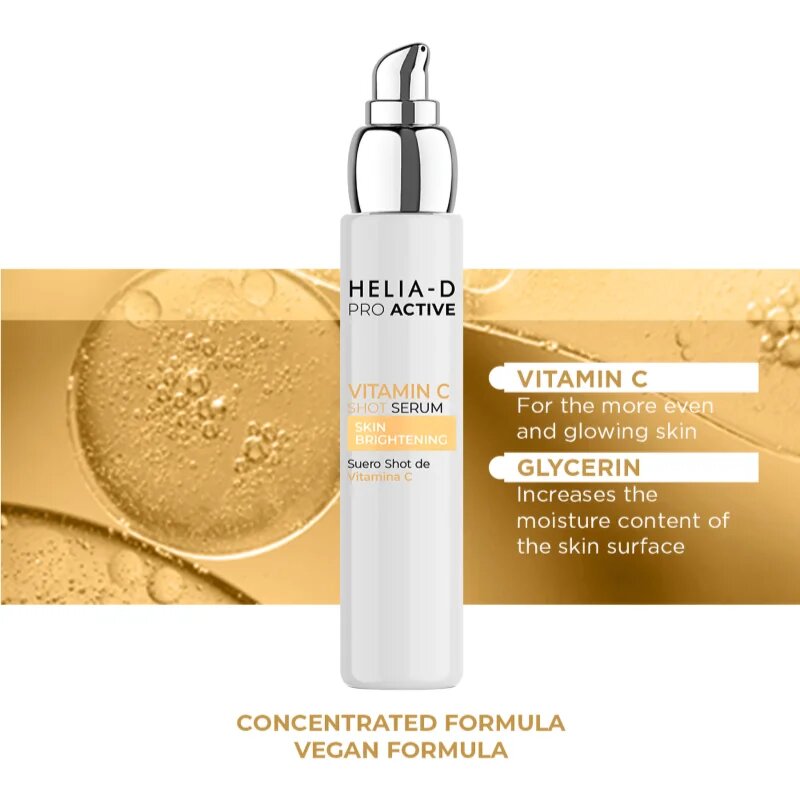 Helia-D Pro Active Vitamin C serum za osvetljevanje za obraz 50 ml