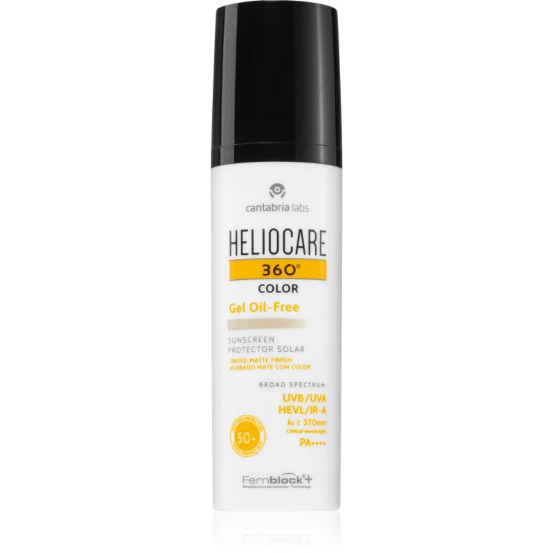 Heliocare 360° Color Gel Oil-Free tonizirajoč zaščitni gel SPF 50+ odtenek Beige 50 ml