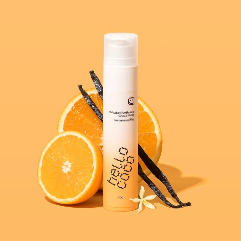 Hello Coco Toothpaste Orange Vanilla zobna pasta za beljenje zob 60 g