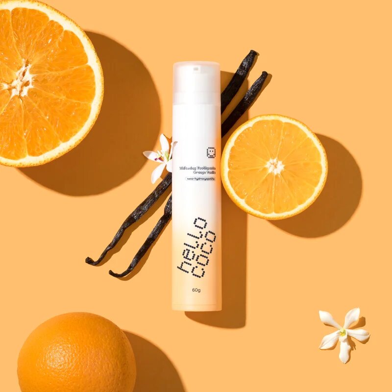 Hello Coco Toothpaste Orange Vanilla zobna pasta za beljenje zob 60 g