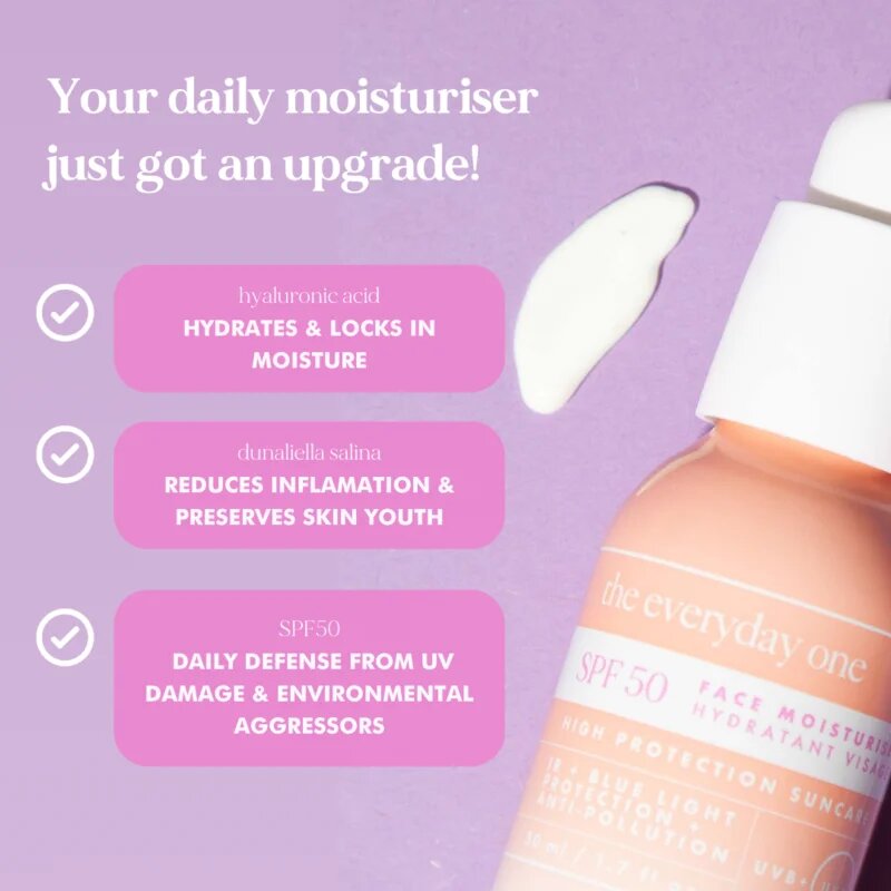 hello sunday the everyday one SPF 50 krema za sončenje za obraz 50 ml
