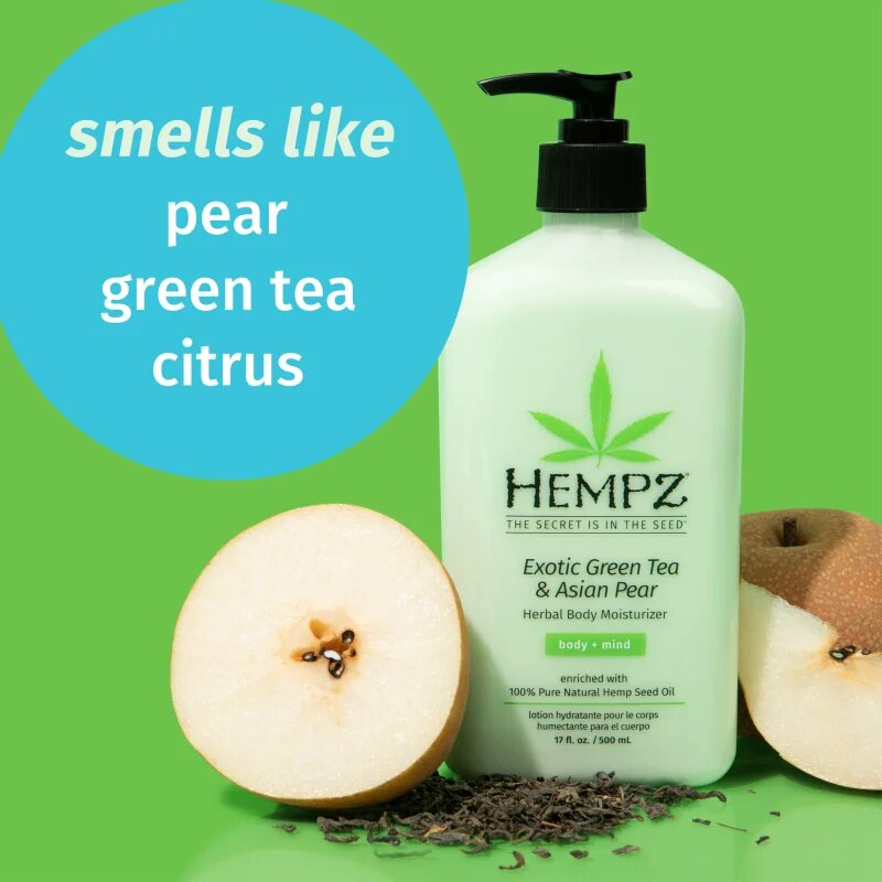 HEMPZ Exotic Green Tea & Asian Pear vlažilni losjon za telo 500 ml