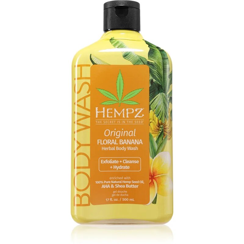 HEMPZ Floral Banana gel za prhanje za telo 500 ml