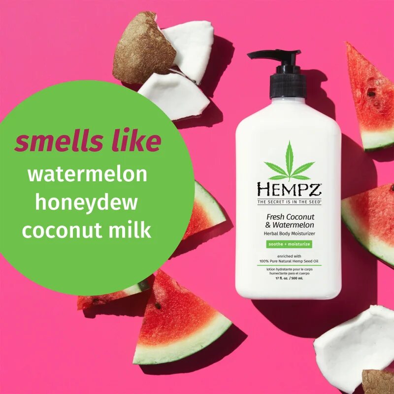 HEMPZ Fresh Coconut & Watermelon vlažilni losjon za telo 500 ml
