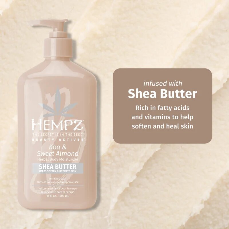 HEMPZ Koa & Sweet Almond vlažilni losjon za telo 500 ml