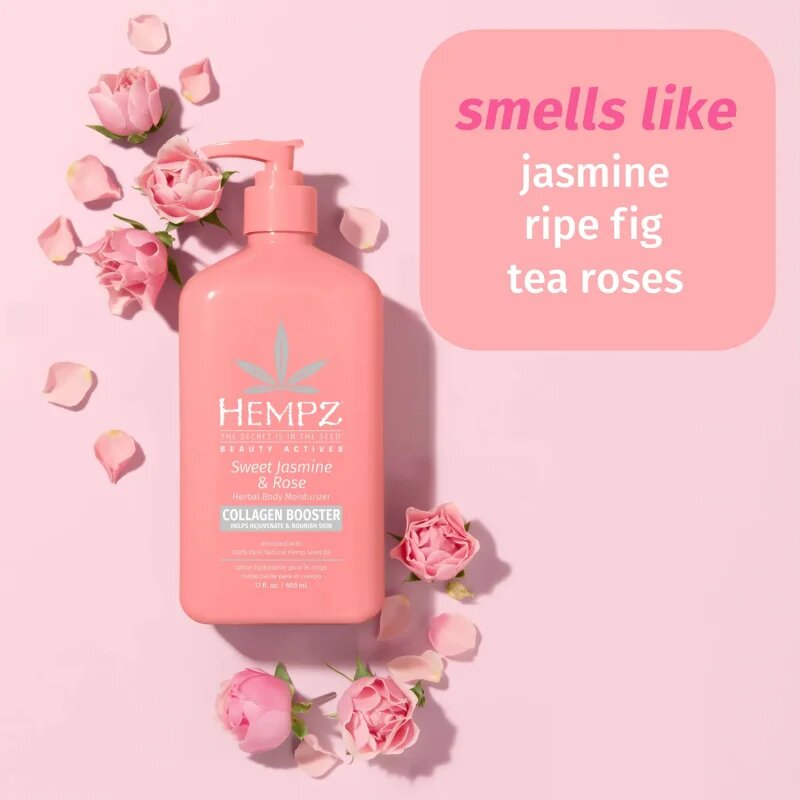 HEMPZ Sweet Jasmine & Rose vlažilni losjon 500 ml