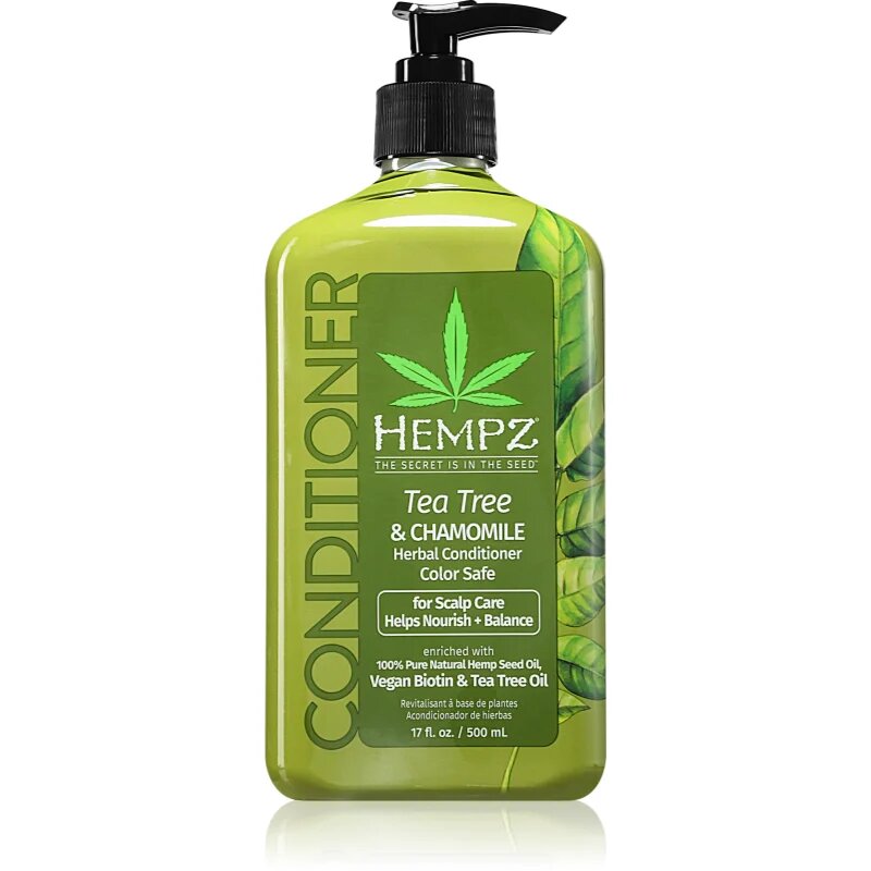 HEMPZ Tea Tree & Chamomile vlažilni balzam za lase 500 ml