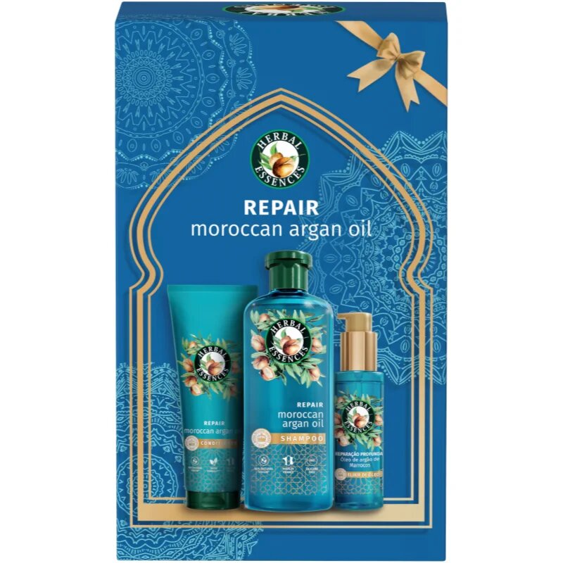 Herbal Essences Repair Moroccan Argan Oil darilni set za poškodovane lase
