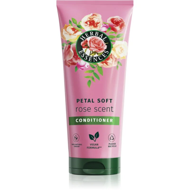 Herbal Essences Rose Scent Petal Soft balzam za suhe in poškodovane lase 250 ml