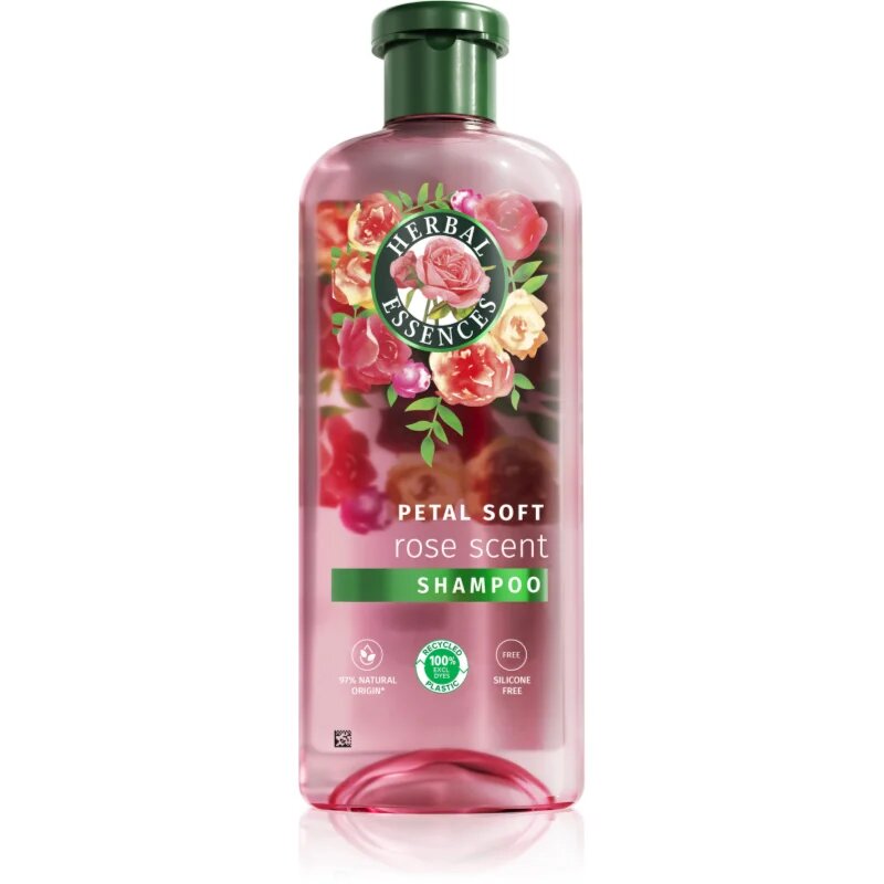 Herbal Essences Rose Scent Petal Soft šampon za suhe in poškodovane lase 350 ml