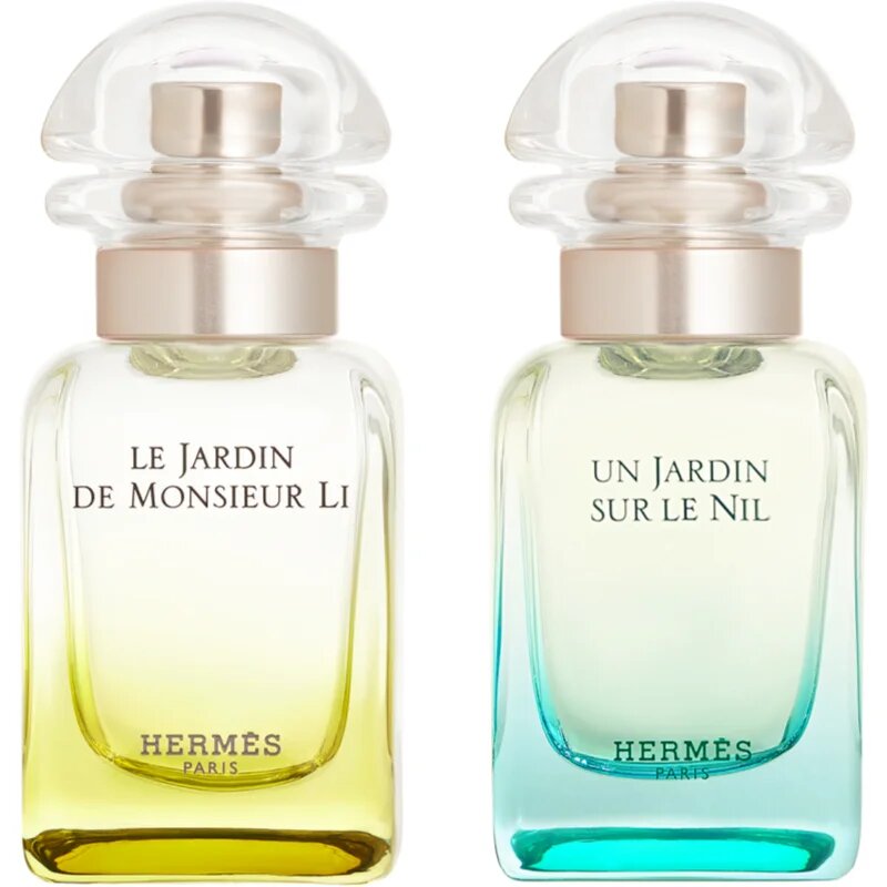 HERMÈS Parfums-Jardins Collection Un Jardin sur le Nil and Le Jardin de Monsieur Li the fragrance d set uniseks