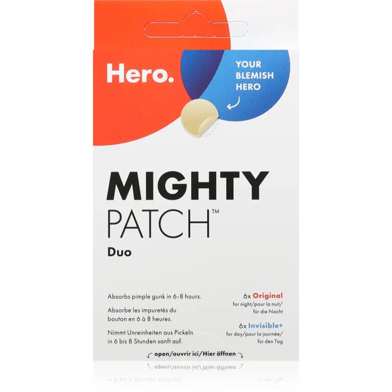 Hero Cosmetics Mighty Patch Duo obliž proti aknam 12 kos