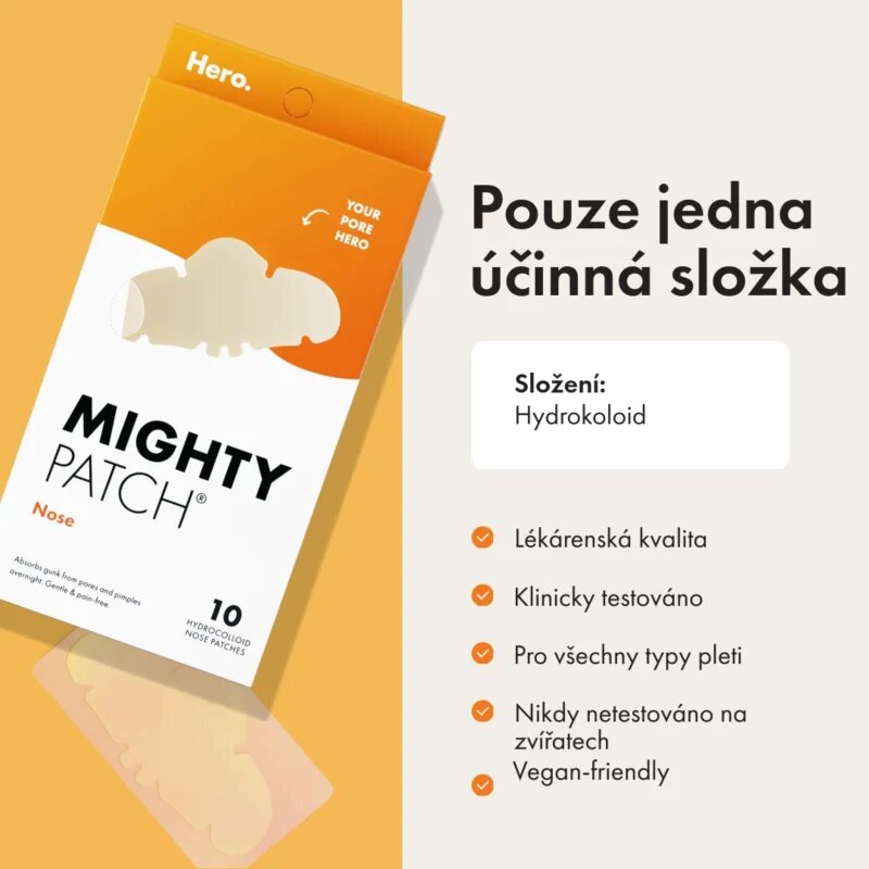 Hero Cosmetics Mighty Patch Nose obliži za problematično kožo 10 kos