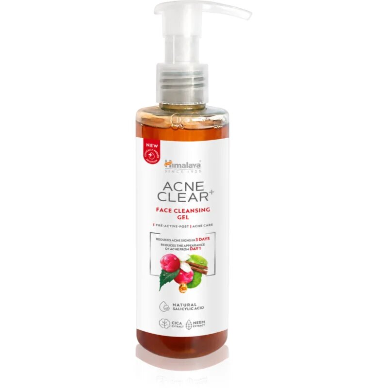 Himalaya Herbals Acne Clear+ Face Cleasing Gel čistilni gel proti aknam 200 ml