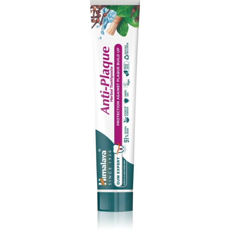 Himalaya Herbals Anti-Plaque zobna pasta proti zobnim oblogam in za zdrave dlesni 75 ml