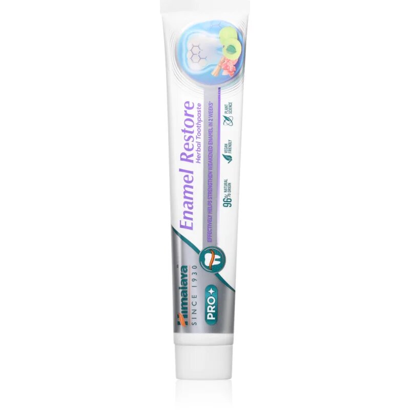 Himalaya Herbals PRO Enamel Restore naravna zobna pasta za krepitev zobne sklenine 75 ml