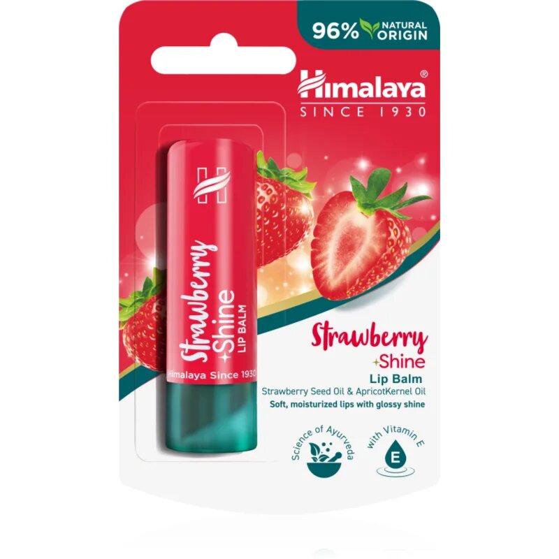 Himalaya Herbals Strawberry Shine balzam za ustnice z jagodnim okusom 4.5 g