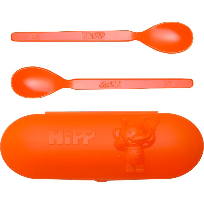 Hipp Spoons Set jedilni set za pot Orange
