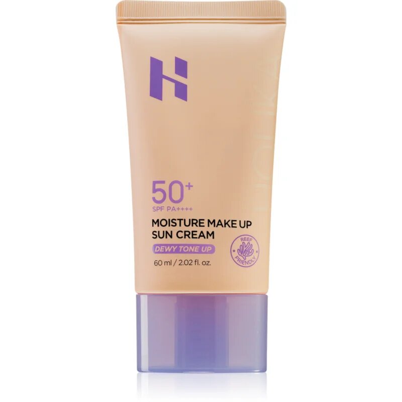 Holika Holika Moisture Make Up Sun Cream zaščitna tonirana krema za obraz SPF 50+ 60 ml